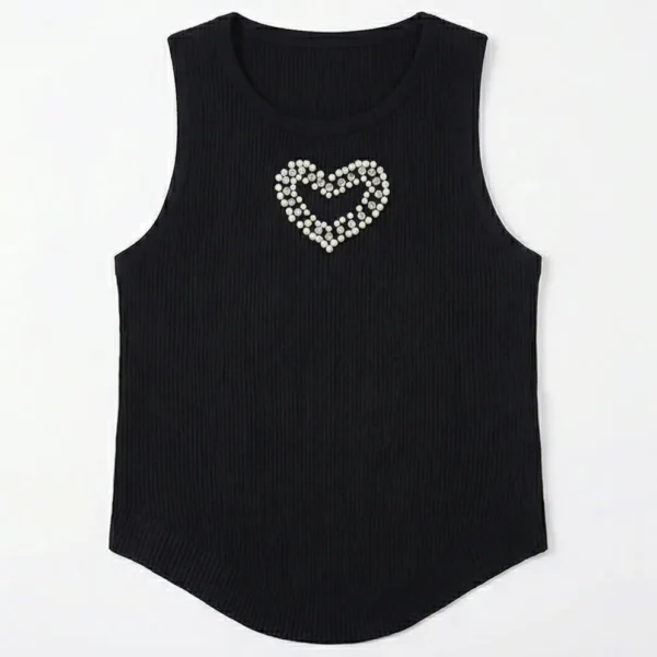 Camiseta Basica con corazon - Imagen 2