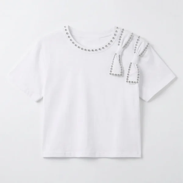 Camiseta con Moños y Perlas - Imagen 6