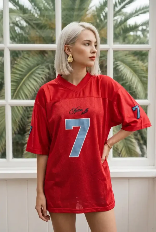 Camiseta Beisbolera Satinada Transparente 7